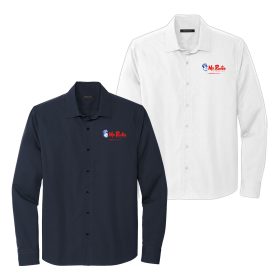 MERCER+METTLE&trade; Long Sleeve Stretch Woven Shirt. MM2000