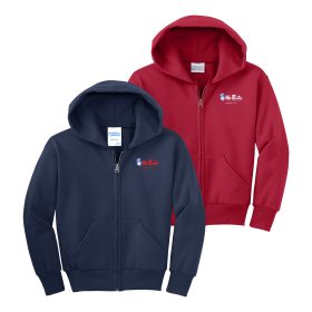 Youth Full-Zip Hooded Sweatshirt. PC90YZH