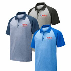 Men's RacerMesh ® Raglan Heather Block Polo. ST641