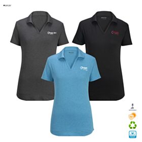 ART-Point Grey Ladies' Recycled Heather Polo. 5592 - DF/LC
