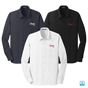 ART-Men's Long Sleeve Dimension Knit Dress Shirt. K570
