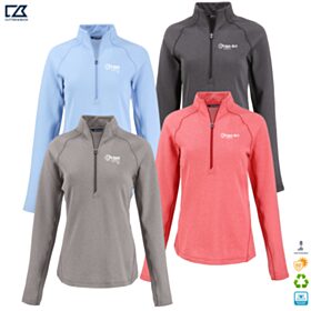 ART-C&B Ladies' Peshastin Fleece Lined Recycled 1/2-Zip Pullover. LCK00182 - DF/LC