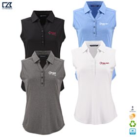 ART-C&B Ladies' Forge Recycled Four-Way Stretch Sleeveless Polo. LCK00197 - DF/LC