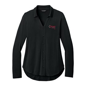 ART-Ladies' Luxe Knit Button Tunic. LK5602