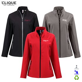 ART-Clique Ladies' Tempo Stretch Full-Zip Softshell Jacket. LQO00068