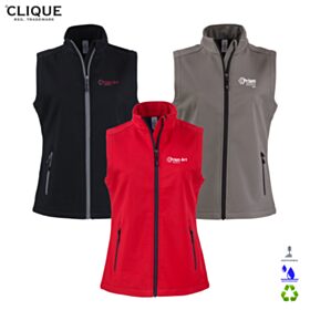 ART-Clique Ladies' Tempo Stretch Full-Zip Softshell Vest. LQO00069