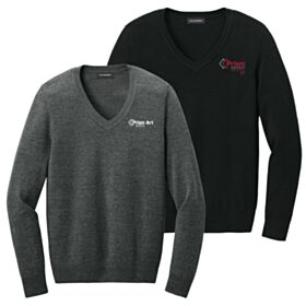ART-Ladies' Easy Care V-Neck Sweater. LSW2850