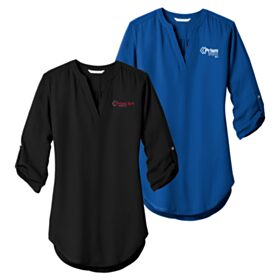 ART-Ladies' 3/4-Sleeve Tunic Blouse. LW701