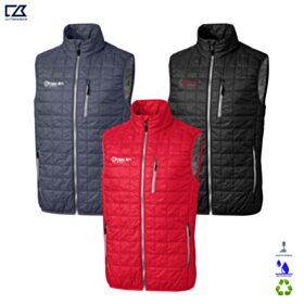 ART-C&B Men's Rainier Insulated Recycled Full-Zip Puffer Vest. MCO00019 - EMB/RC