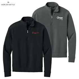 ART-Mercer+Mettle Linear Texture 1/4-Zip. MM3040