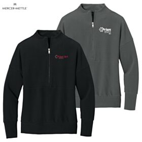 ART-Mercer+Mettle Ladies' Linear Texture 1/4-Zip. MM3041