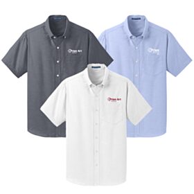 ART-Men's Short Sleeve SuperPro Oxford Shirt. S659