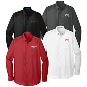 ART-Men's Long Sleeve Carefree Poplin Shirt. W100