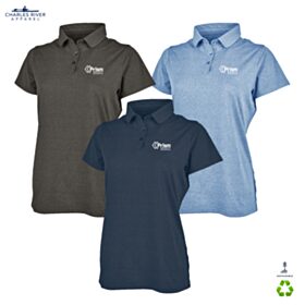 CR Ladies' Heathered Eco-Logic Stretch Polo. 2318 - DF/LC