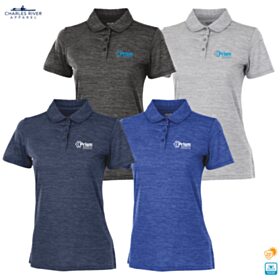 CR Ladies' Space Dye Performance Polo. 2814 - DF/LC