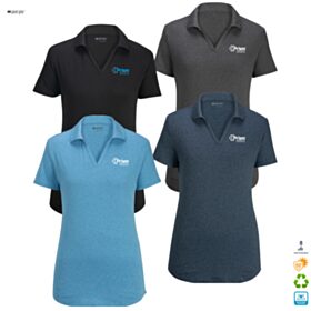 Point Grey Ladies' Recycled Heather Polo. 5592 - DF/LC