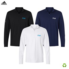 Adidas Men's Textured Stripe 1/4-Zip. A708 - DF/LC