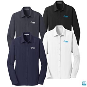 Ladies' Dimension Knit Dress Shirt. L570