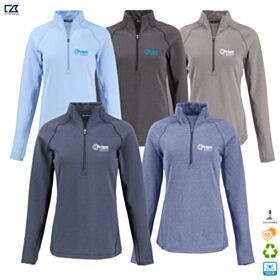 C&B Ladies' Peshastin Fleece Lined Recycled 1/2-Zip Pullover. LCK00182 - DF/LC