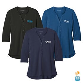 Ladies' UV Choice Pique Henley. LK750