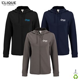 Clique Ladies' Haven Recycled Full-Zip Hoodie. LQK00091