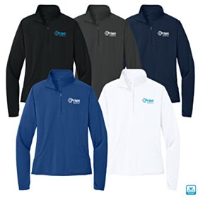 Ladies' Sport-Wick Stretch 1/4-Zip Pullover. LST850
