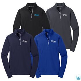 Ladies' Sport-Wick Textured 1/4-Zip Pullover. LST860