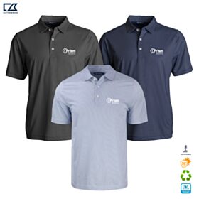 C&B Mens Pike Symmetry Print Recycled Polo. MCK01284 - DF/LC