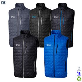C&B Men's Rainier Insulated Recycled Full-Zip Puffer Vest. MCO00019 - EMB/RC