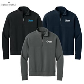 Mercer+Mettle Linear Texture 1/4-Zip. MM3040