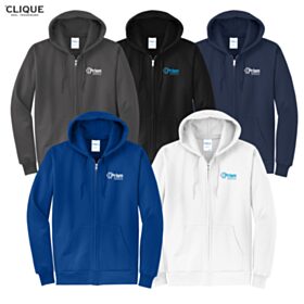 Fleece Full-Zip Hooded Sweatshirt. PC78ZH