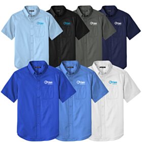 Men's Short Sleeve SuperPro React Twill Shirt. W809
