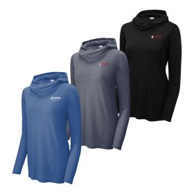Ladies' Tri-Blend Wicking Long Sleeve Hoodie. LST406