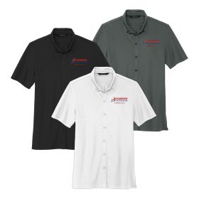 MERCER+METTLE&trade; Stretch Pique Full-Button Polo MM1006