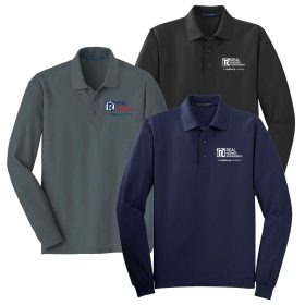 Men's Long Sleeve Core Classic Pique Polo. K100LS