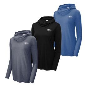 Ladies' Tri-Blend Wicking Long Sleeve Hoodie. LST406