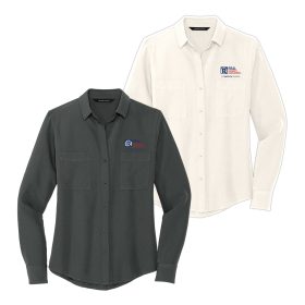 MERCER+METTLE&trade; Women's Stretch Crepe Long Sleeve Camp MM2013