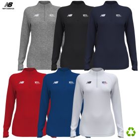 New Balance Ladies' Athletics Half Zip 2.0. TMWT748 - DF/LC