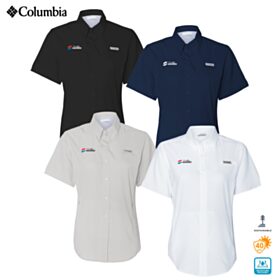 Columbia Ladies' PFG Tamiami Short Sleeve Shirt. 212466 - EMB/RC