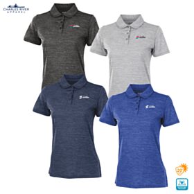 CR Ladies' Space Dye Performance Polo. 2814 - DF/LC