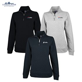 CR Ladies' Franconia Quilted 1/4 Zip Pullover. 5368