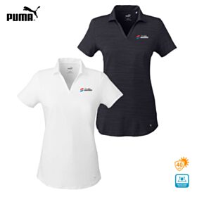 Puma Ladies' Cloudspun Free V-neck Polo. 597695