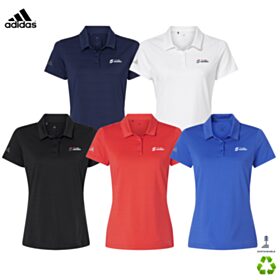 Adidas Ladies' Textured Stripe Polo. A707 - DF/LC