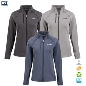 C&B Ladies' Peshastin Fleece Lined Recycled Full-Zip Jacket. LCK00200
