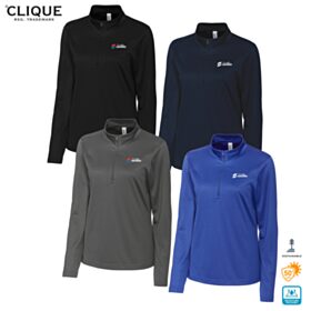 Clique Ladies' Spin Eco Performance 1/2-Zip Pullover. LQK00085 - DF/LC