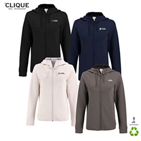 Clique Ladies' Haven Recycled Full-Zip Hoodie. LQK00091