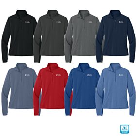 Ladies' Sport-Wick Stretch 1/4-Zip Pullover. LST850