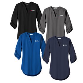 Ladies' 3/4-Sleeve Tunic Blouse. LW701