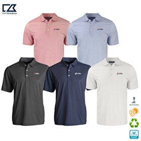 C&B Mens Pike Symmetry Print Recycled Polo. MCK01284 - DF/LC