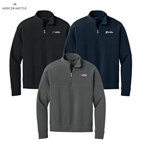 Mercer+Mettle Linear Texture 1/4-Zip. MM3040